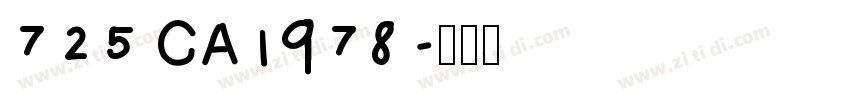 725 CA1978 字体转换
